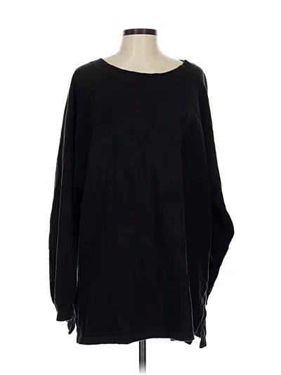 Pre-owned Moda International Pullover Sweater In Black