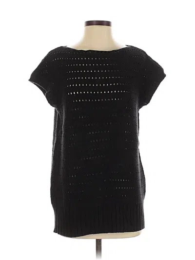 Pre-owned Moda International Pullover Sweater In Black