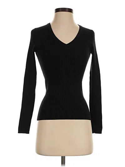 Pre-owned Moda International Pullover Sweater In Black