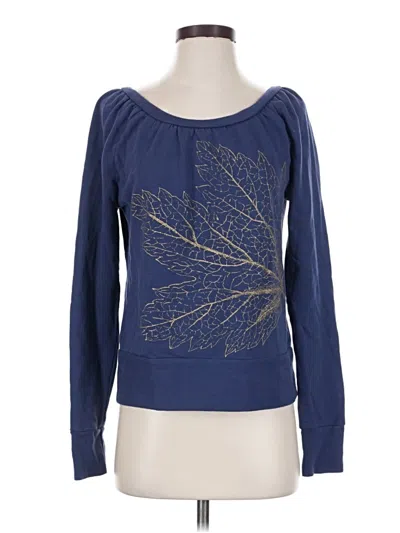 Pre-owned Moda International Pullover Sweater In Blue