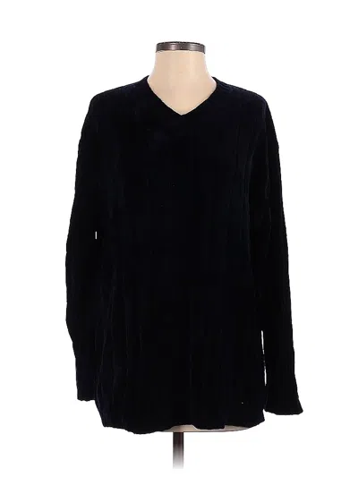 Pre-owned Moda International Pullover Sweater In Blue
