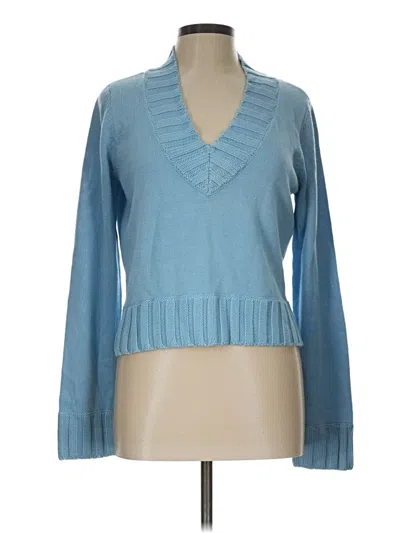 Pre-owned Moda International Pullover Sweater In Blue