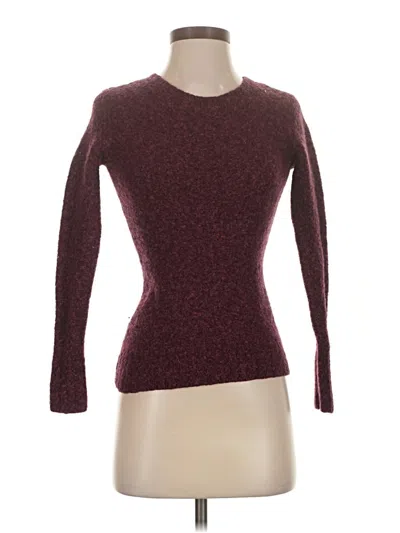 Pre-owned Moda International Pullover Sweater In Burgundy
