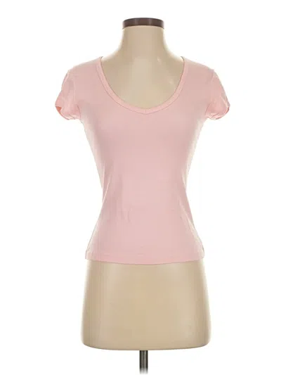 Pre-owned Moda International Short Sleeve T-shirt In Pink