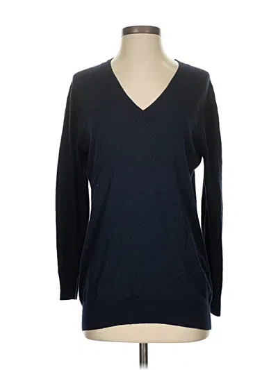 Pre-owned Moda International Silk Pullover Sweater In Black