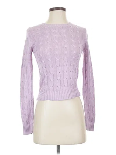 Pre-owned Moda International Silk Pullover Sweater In Purple