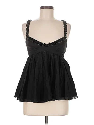 Pre-owned Moda International Sleeveless Blouse In Black