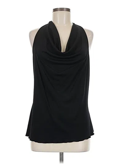 Pre-owned Moda International Sleeveless Blouse In Black