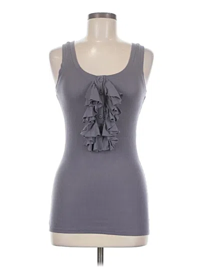 Pre-owned Moda International Sleeveless Top Gray Halter Neckline Tops