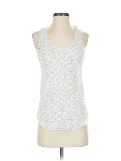 Pre-owned Moda International Sleeveless Top Silver Scoop Neck Tops