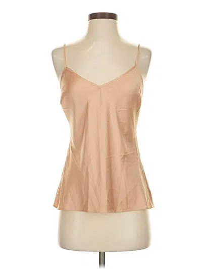 Pre-owned Moda International Sleeveless Top Tan Sweetheart Neckline Tops In Brown