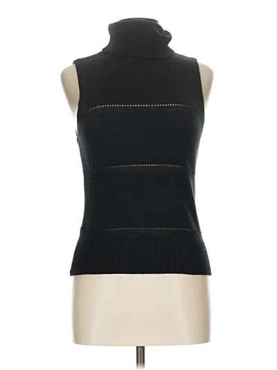 Pre-owned Moda International Sweater Vest In Black