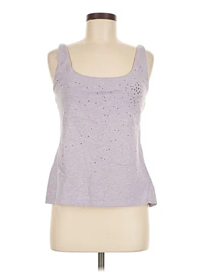 Pre-owned Moda International Tank Top Purple Strapless Neckline Tops