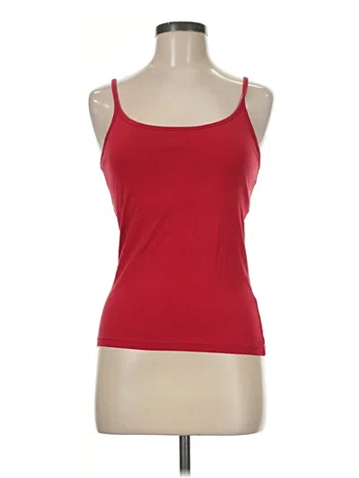 Pre-owned Moda International Tank Top Red Strapless Neckline Tops