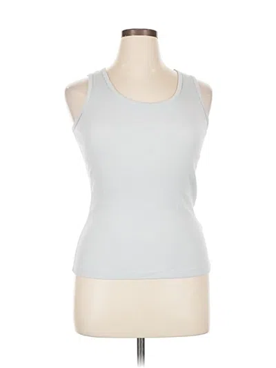 Pre-owned Moda International Tank Top Silver Halter Neckline Tops