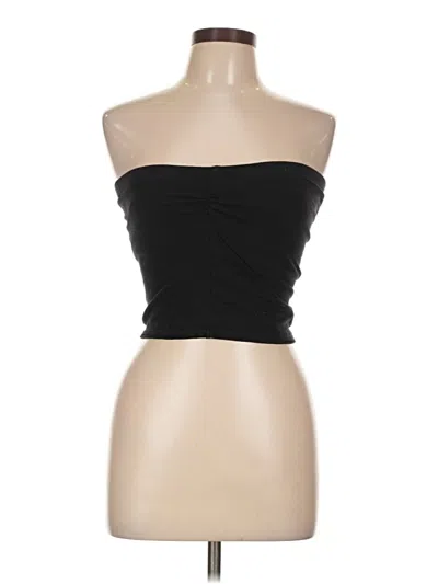 Pre-owned Moda International Tube Top Black Strapless Neckline Tops
