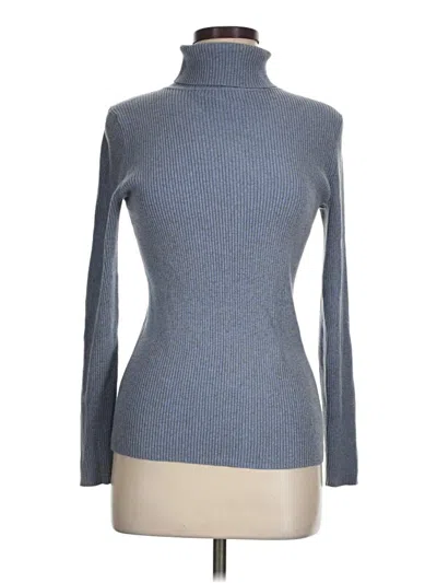 Pre-owned Moda International Turtleneck Sweater In Blue