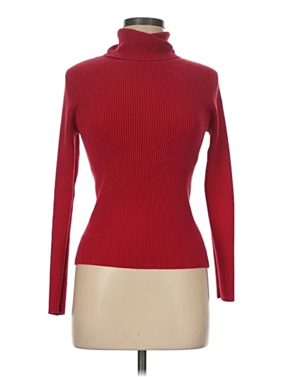 Pre-owned Moda International Turtleneck Sweater In Red