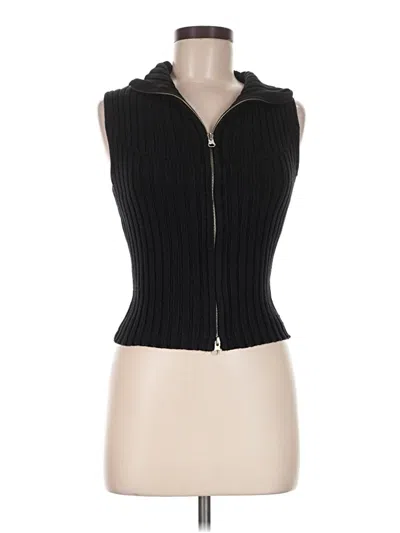 Pre-owned Moda International Vest In Black