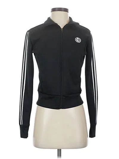 Pre-owned Moda International Zip Up Hoodie In Black