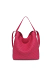 Moda Luxe Edith Hobo Bag In Fuchsia