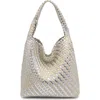 Moda Luxe Ellery Hobo In Silver Ivory