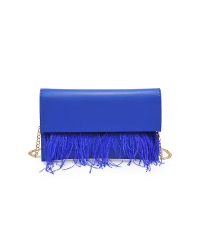 Moda Luxe Everlee Clutch In Blue