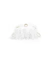 Moda Luxe Harlow Feather Evening Bag In White