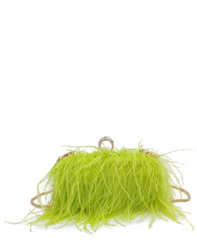 Moda Luxe Harlow Suede Evening Bag In Green