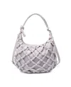 Moda Luxe Leslie Knotted Hobo Bag In Dove Gray