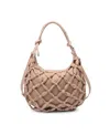 Moda Luxe Leslie Knotted Hobo Bag In Natural