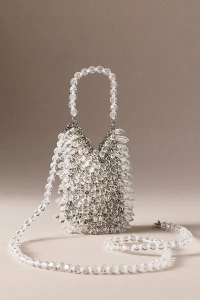 Moda Luxe Mariah Beaded Mini Bag In Silver