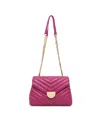 Moda Luxe Nora Small Crossbody Bag In Fuchsia