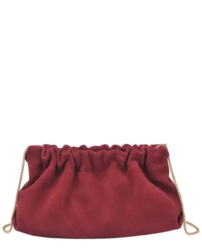 Moda Luxe Penelope Leather Clutch In Red
