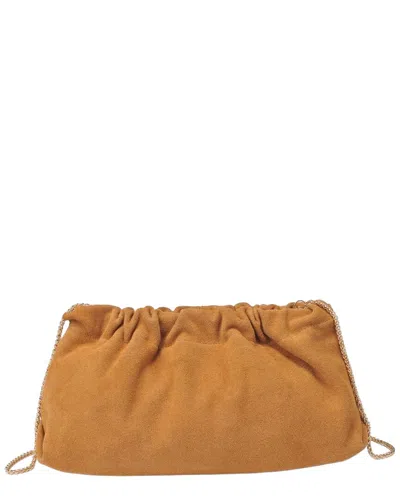 Moda Luxe Penelope Leather Clutch In Tan