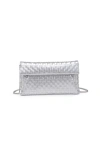 Moda Luxe Priscilla Clutch In Silver