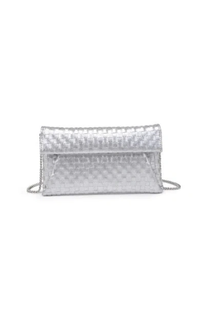 Moda Luxe Priscilla Clutch In Silver