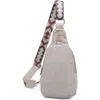Moda Luxe Regina Canvas Sling Backpack In Oatmeal