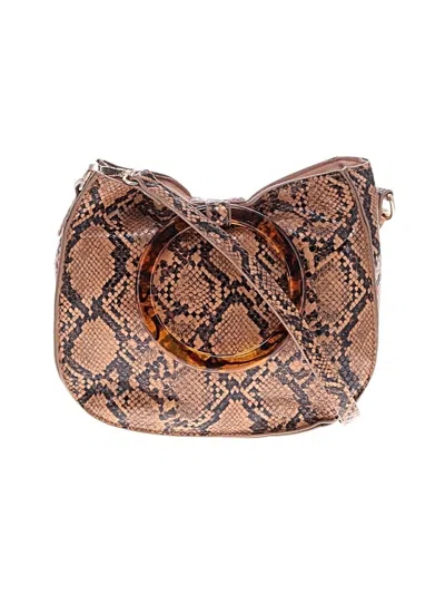 Pre-owned Moda Luxe Satchel In Tan