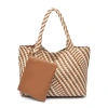 Moda Luxe Solana Woven Tote In Brown