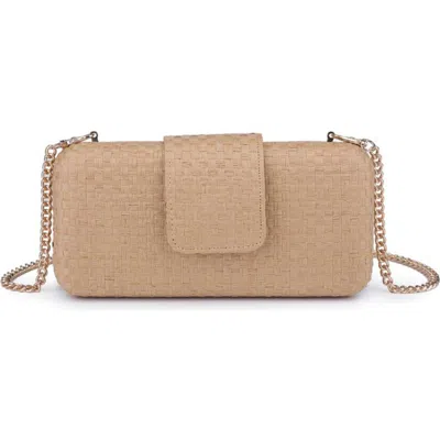 Moda Luxe Sylvi Evening Bag In Tan