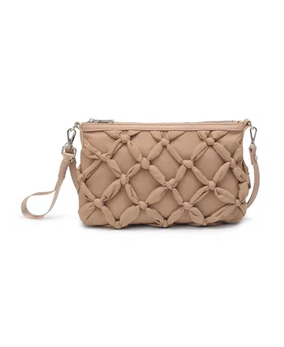 Moda Luxe Voguelet Knotted Crossbody Bag In Natural