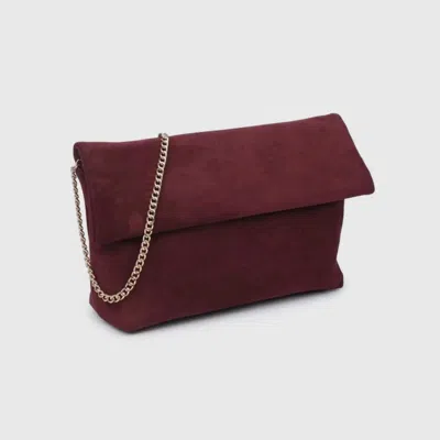 Moda Luxe Women's Angela Clutch Bag In Wine In Burgundy