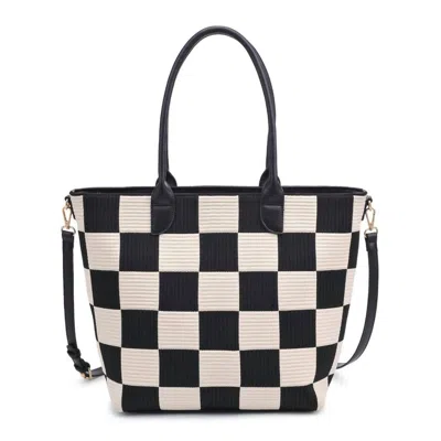 Moda Luxe Women's Betty Checkered Tote Bag In Black