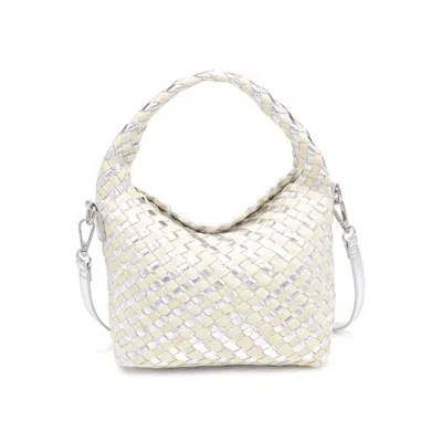 Moda Luxe Women's Jessamine Woven Crossbody Bag In Silver