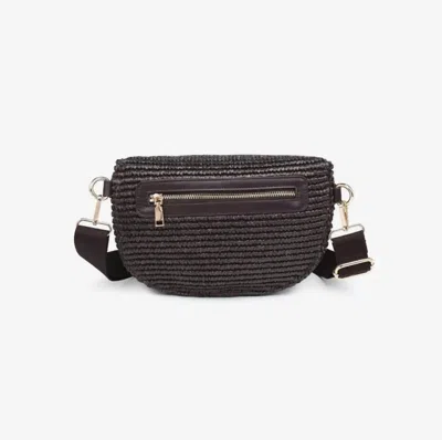 Moda Luxe Women's The Giselle Belt Bag In Chocolate Brown In Black
