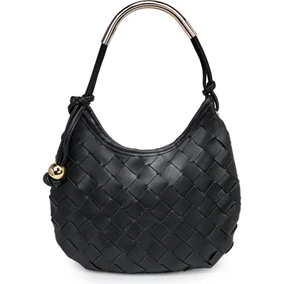 Moda Luxe Woven Faux Leather Shoulder Bag In Pattern