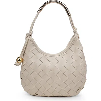 Moda Luxe Woven Faux Leather Shoulder Bag In Pink