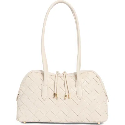 Moda Luxe Woven Shoulder Bag In Pink