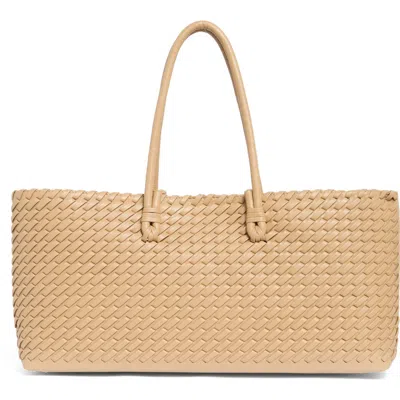 Moda Luxe Woven Stitch Shoulder Bag In Brown